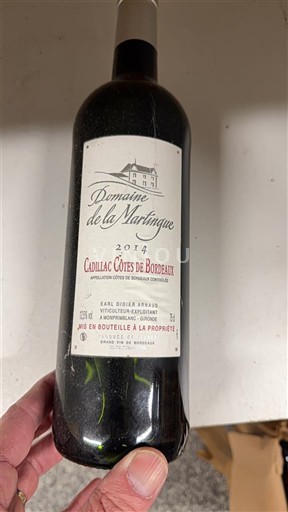 Bordeaux Cadillac-Côtes-de-Bordeaux Domaine La Martingué 2014