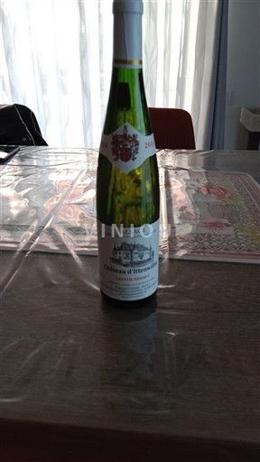 Vini Blanc sec Château Isenbourg 2018 Francia Alsazia Vin de France