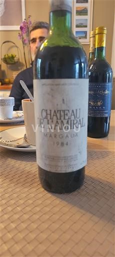 Bordeaux Margaux Château L'Amiral 1984