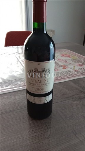 Wines Rouge sec Château Suau 1999 France Bordeaux Premières Côtes de Bordeaux AOC