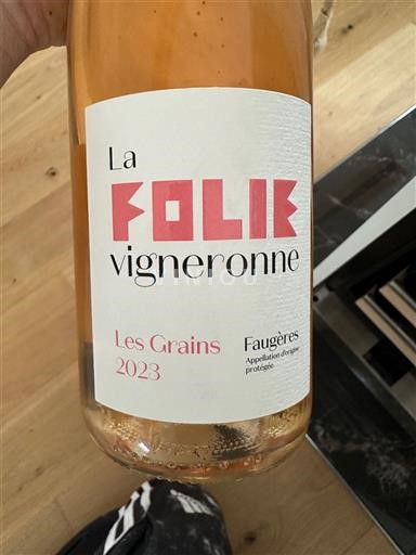 Languedoc Faugères La Folie Vigneronne Les Grains 2023