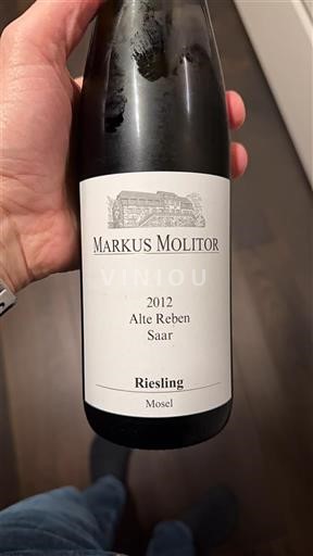 Moseldalen Mosel Markus Molitor Alte Reben Saar 2012