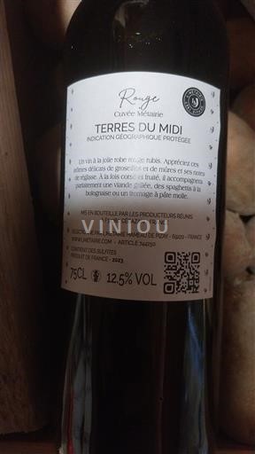 Vinhos Rouge sec Cuvée Métiairie Producteurs Réunis à Fabrezan 2023 França Languedoque Não especificado AOC