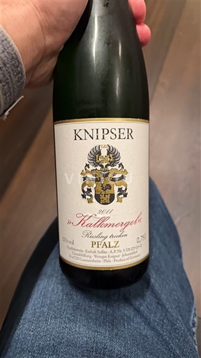 Viner Blanc sec Kallmergel Riesling trocken Knipser 2011 Tyskland Pfalz