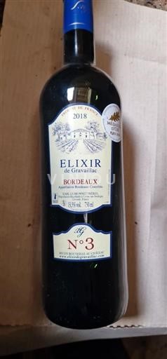 Bordeaux Gravailllac Elixir No 3 2018