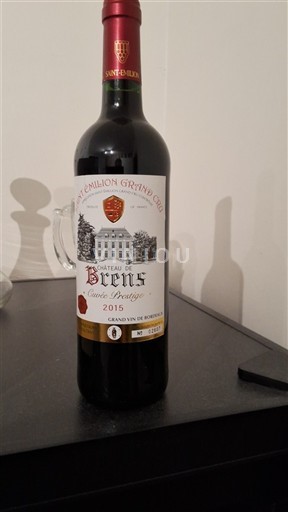 Bordeaux Saint-Émilion Grand Cru Grand Cru Château Brens Prestige 2015