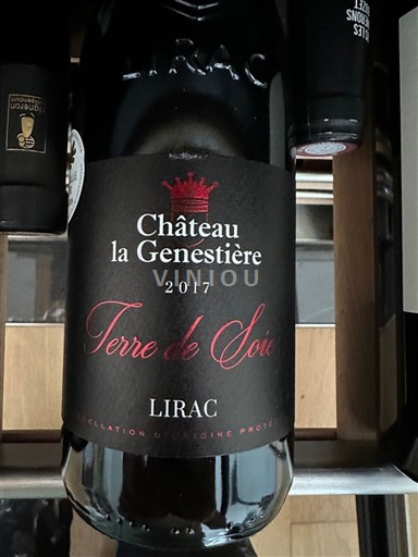 Rhônen laakso Lirac Château La Genestière Terre de Soie 2017