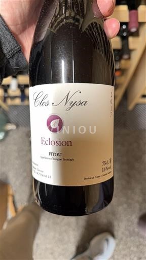 Languedoc Fitou Clos Nysa Eclosion 2017
