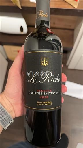 Pobrežní oblast Stellenbosch Le Riche Reserve 2020