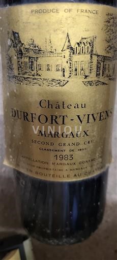 Bordéus Margaux Grand Cru Château Rfort-Vivens 1983