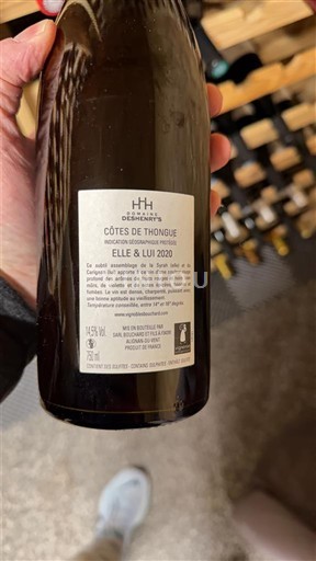Languedoc ja Roussillon Côtes de Thongue Domaine S Homs Elle & Lui 2020