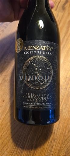 Apulia Susumaniello Salento Menzatia Edizione Nera 2022