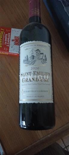 Bordeaux Saint-Émilion Grand Cru Grand Cru Grand Vin de Bordeaux 2020