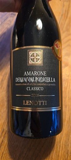 Veneto Amarone della Valpolicella Lenotti 2016