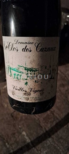 Rhônevallei Vacqueyras Domaine Le Clos des Cazaux Vieilles Vignes 2022