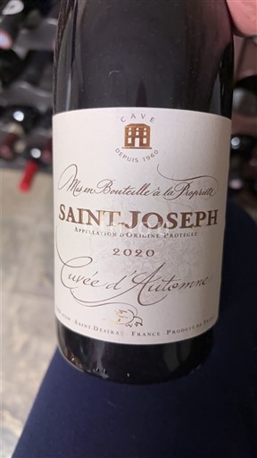 Vallée du Rhône Saint-Joseph Cave de Saint-Désirat d'Automne 2020