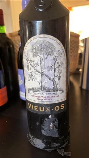 Kalifornische AVA Napa Valley Tofanelli Vineyard Vieux-Os 2005