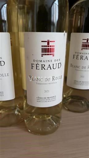 Provenza Côtes de Provenza Domaine S Féraud Blanc de Rolle 2021