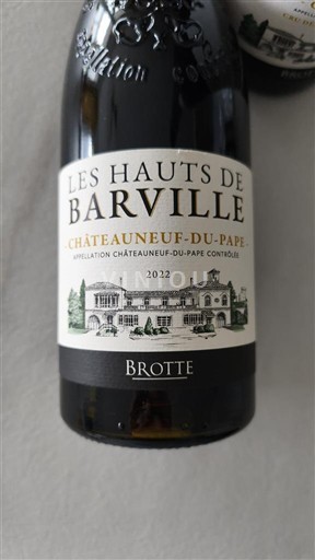 Thung lũng Rhône Châteauneuf-du-pape Brotte Les hauts de Barville 2022