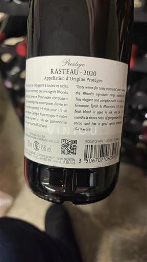 Vallée du Rhône Rasteau Prestige 2020