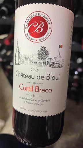 Vallonia Côtes de Sambre et Meuse Château Bioul Cortil Braco 2022