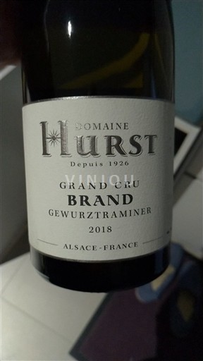 Alsácia Não especificado Grand Cru Domaine Hurst 2018