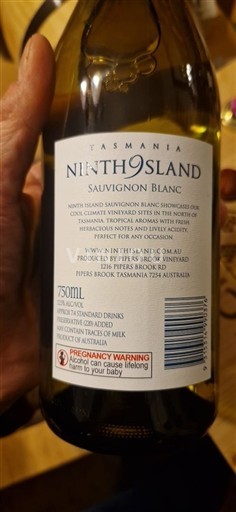 Тасманія Не вказано Ninth Island Sauvignon Blanc 2024