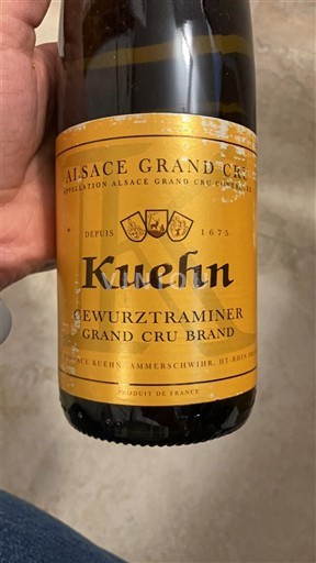Rượu vang Blanc sec Grand Cru Brand Kuehn 2013 Pháp Alsace Alsace Grand Cru AOC Grand Cru
