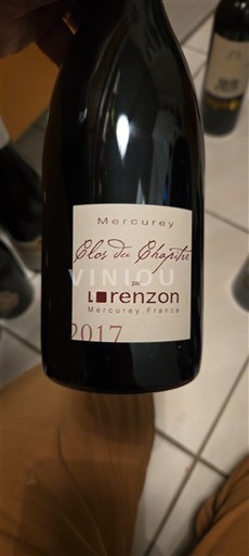 Burgundsko Mercurey Domaine Laurent et Karen Boussey Lorenzon Clos du Chapitre 2017