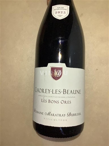 Burgundi Chorey-lès-Beaune Domaine Maratray-Dubreuil Les Bons Ores - Récoltant 2023