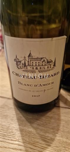 Vale do Ródano Grignan-les-adhémar Château Château-Bizard Blanc d'Amour 2017