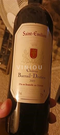 Bordeaux Saint-Émilion Château Barrail-Destieu 2009