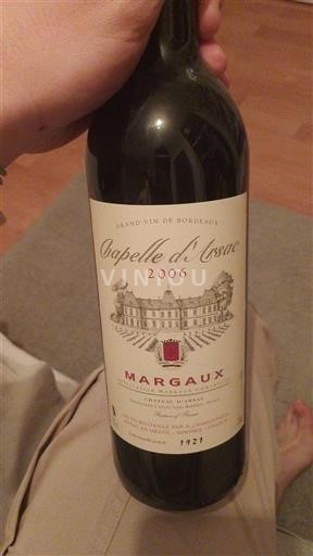 Bordeaux Margaux Chapelle d'Arsac 2006