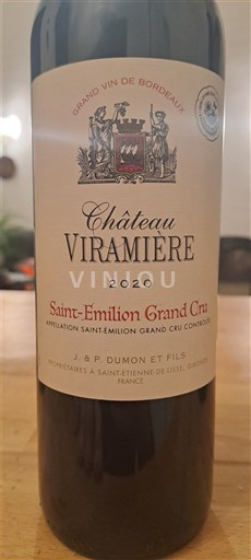 Bordeaux Saint-Émilion Grand Cru Grand Cru Château Viramiere 2020