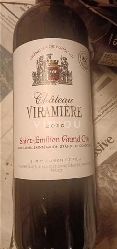 Bordeaux Saint-Émilion Grand Cru Grand Cru Château Viramiere 2020