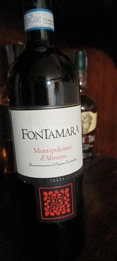Abruzos Montepulciano d'Abruzzo Fontamara Não Sazonado