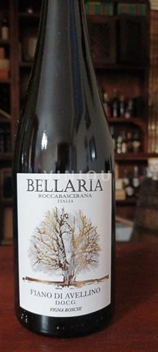 Campania Fiano di Avellino Bellaria Vigna Boschi Ikke årgangsbestemt