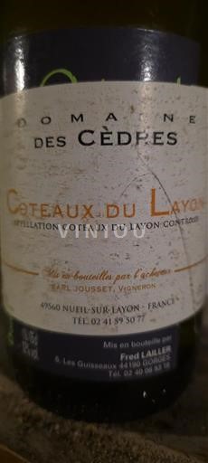 Údolí Loiry Coteaux-du-Layon Domaine S Cèdres Neročník