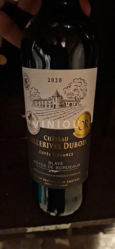 Bordeaux Blaye-Côtes-de-Bordeaux Château Tellerives Dubois Élégance 2020