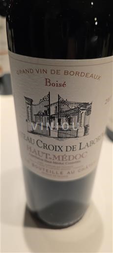 Bordeaux Haut-Médoc Château Croix de Laborie Boisé 2019