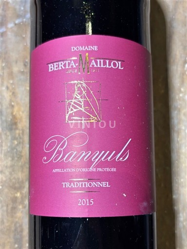 Roussillon Banyuls Domaine Berta-Maillol Traditionnel 2015