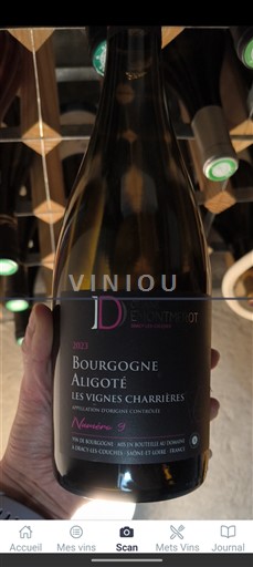 Bourgogne Bourgogne Aligoté Domaine Montmerot Les Vignes Charrières 2023