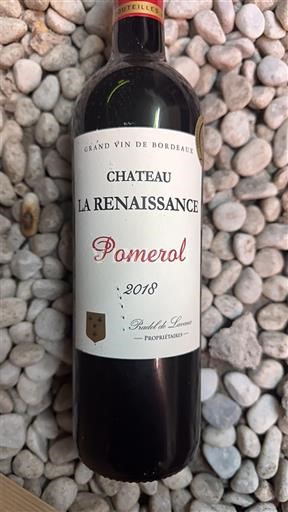 Bordoja Pomerol Chateau La Renaissance 2018