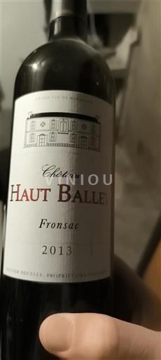 Bordeaux Fronsac Château Haut Ballet 2013