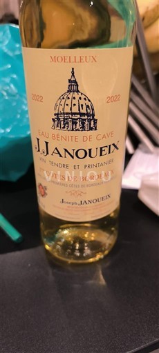 Bordeaux Côtes de Bordeaux J.Janoueix Eau Bénite de Cave 2022