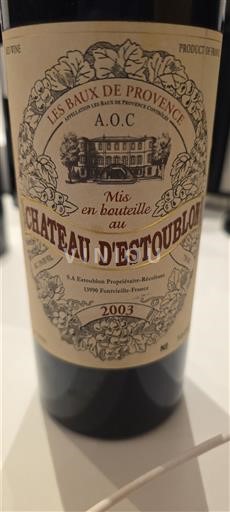 Provence Not Specified Château Estoublon 2003