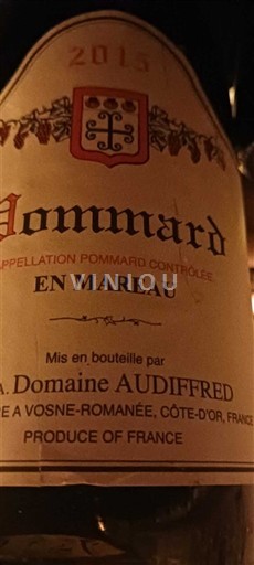 Bourgogne Pommard Domaine Audiffred En Mareau 2015