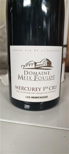 Burgundsko Nespecifikováno Premier Cru Domaine Meix Foulot Les Montaigus 2022