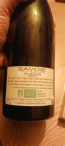 Savoie en Bugey Mondeuse Domaine Jean-François Quénard 2021