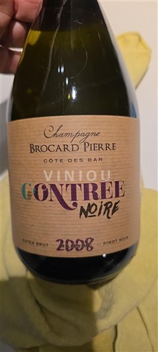 Champagne Champagner Brocard Pierre Contrée Noire 2008